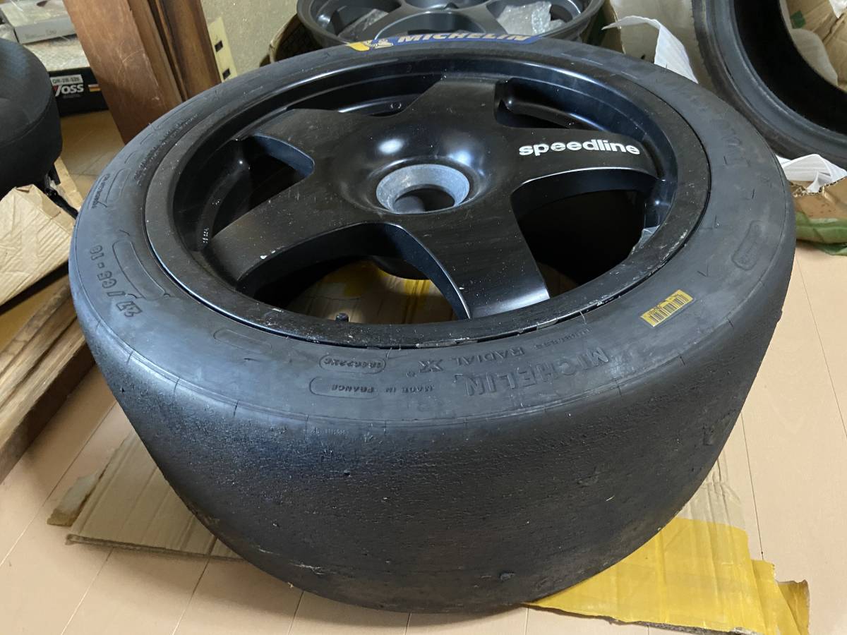 speedline GT300 wheel, Michelin with tire. rare ultra elegant objet d'art, table .!!27 65 18