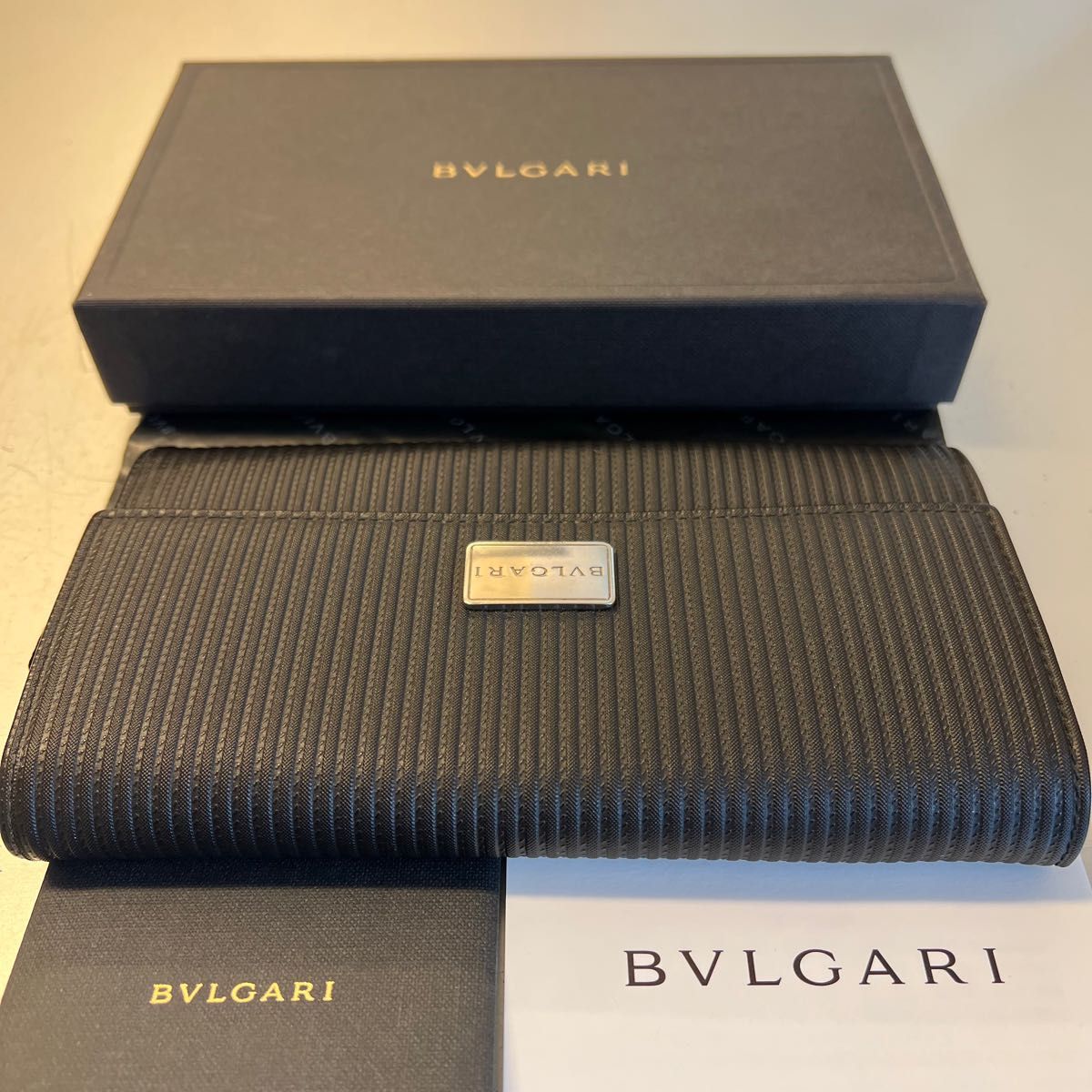 新品同様! ブルガリ BVLGARI 財布 長財布 ミレリゲ