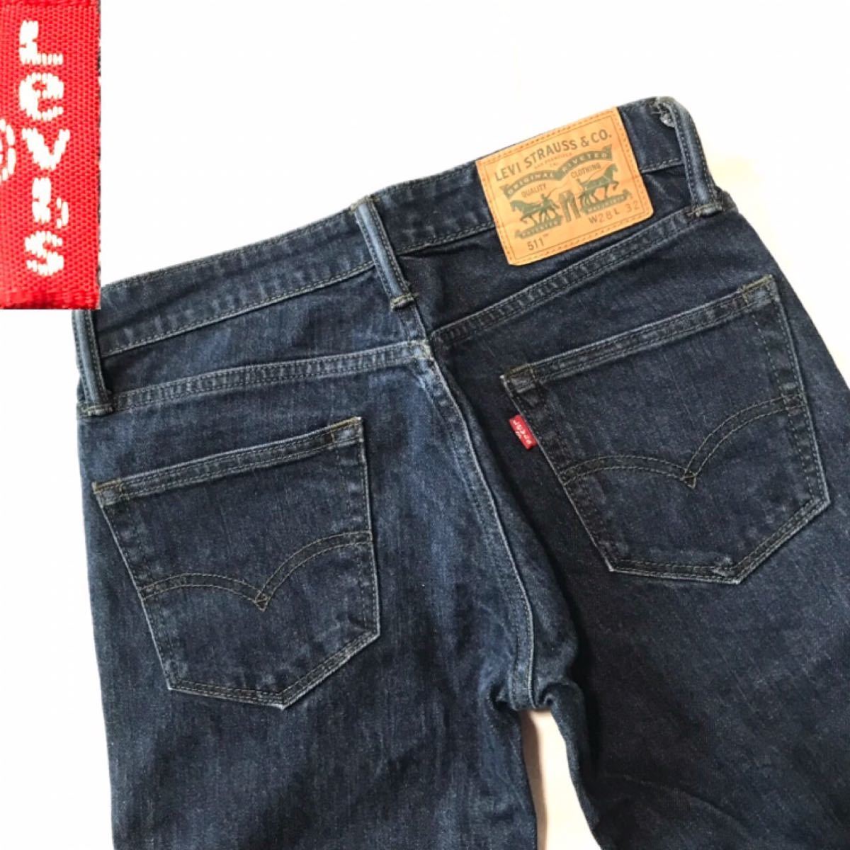 ハイブランドとよく合う Levi’s リーバイス511 W28 511TM SLIM スリム メンズ ジーパン ストレッチパンツ ストレッチデニム デニム_画像1