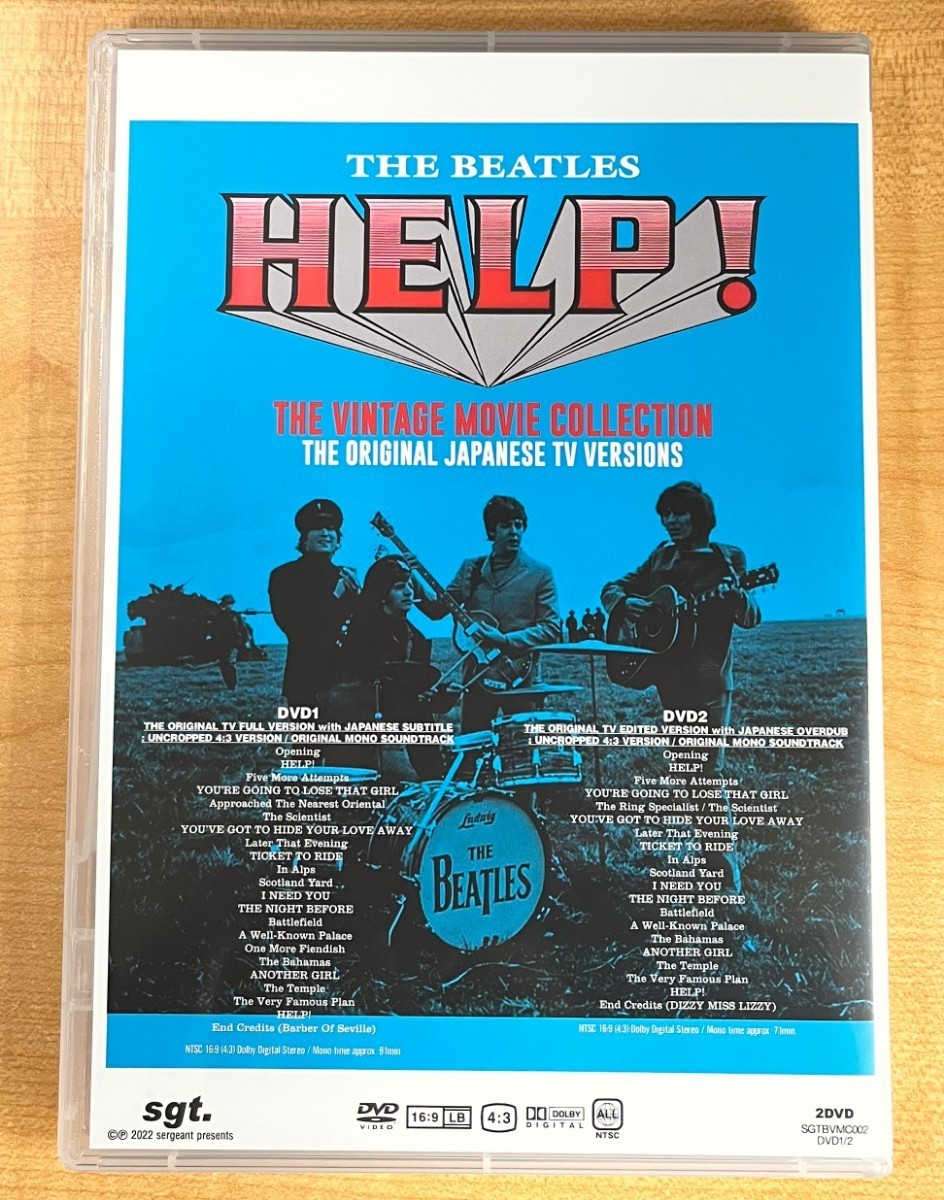 BEATLES / HELP! : THE VINTAGE MOVIE COLLECTION - THE ORIGINAL JAPANESE TV VERSIONS - (2DVD) 吹替_画像2