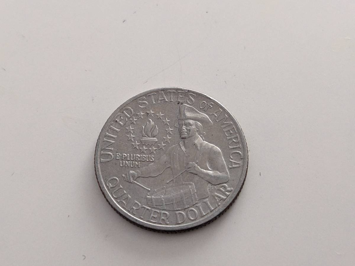 独立記念日　ワシントン25セント硬貨 1976年　アメリカ　コイン_画像2