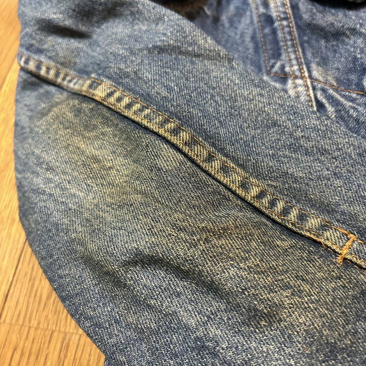 M〜細身L相当！USA製リーバイス 古着ジージャン 71506-0216 スモールe 4つポケット Levi's 要サイズ状態確認！デニムジャケット Gジャン