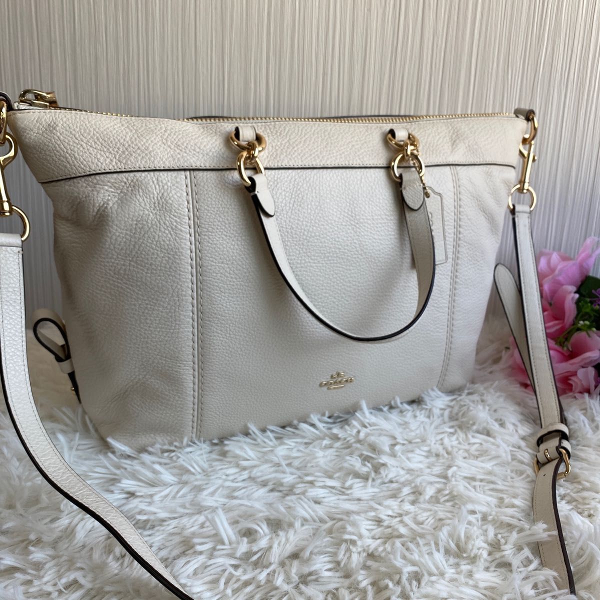 都内で 新品同様 COACH 本物オールドコーチCOACH本革レザー2wayミニ