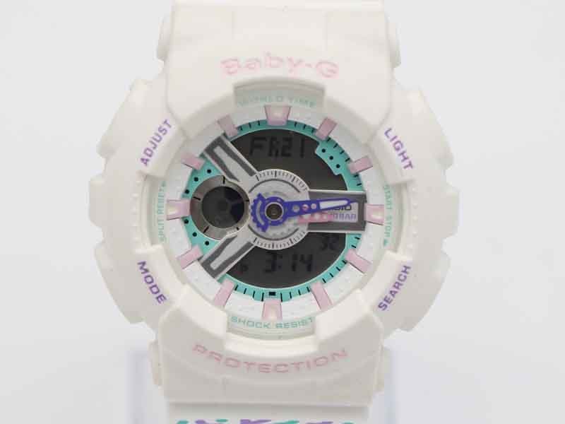【 カシオ Ｇショック CASIO G-SHOCK 】 腕時計 BA-110TH Baby-G 43mm SS/ラバー樹脂 アナデジ クォーツ デイデイト レディース 新着3234-0