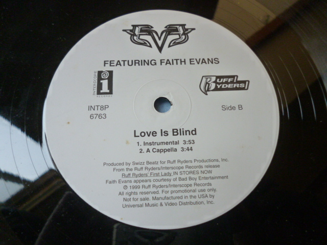 Eve ft. Faith Evans / Love Is Blind 試聴可　オリジナル盤 12 メロディアス・アコースティック HIPHOP _画像3