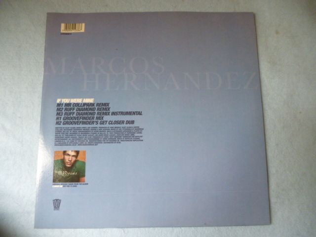 Marcos Hernandez / If You Were Mine 試聴可　オリジナル盤 UK12 メロディアス・スムース R&B_画像2