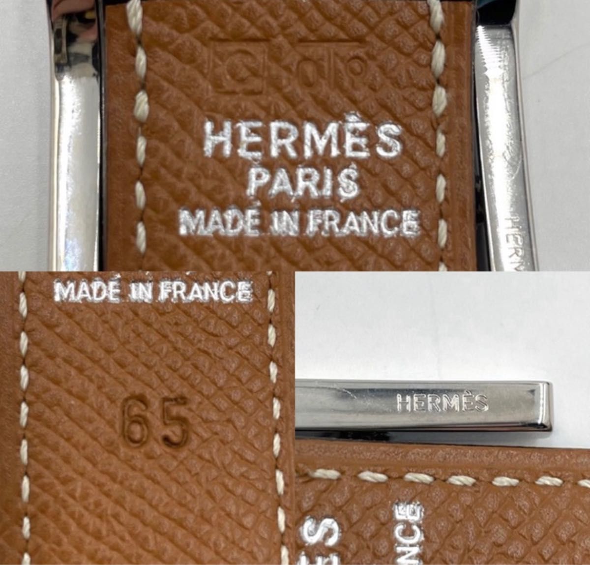 エルメス　HERMES アピ　リバーシブルベルト　ウエストベルト　65