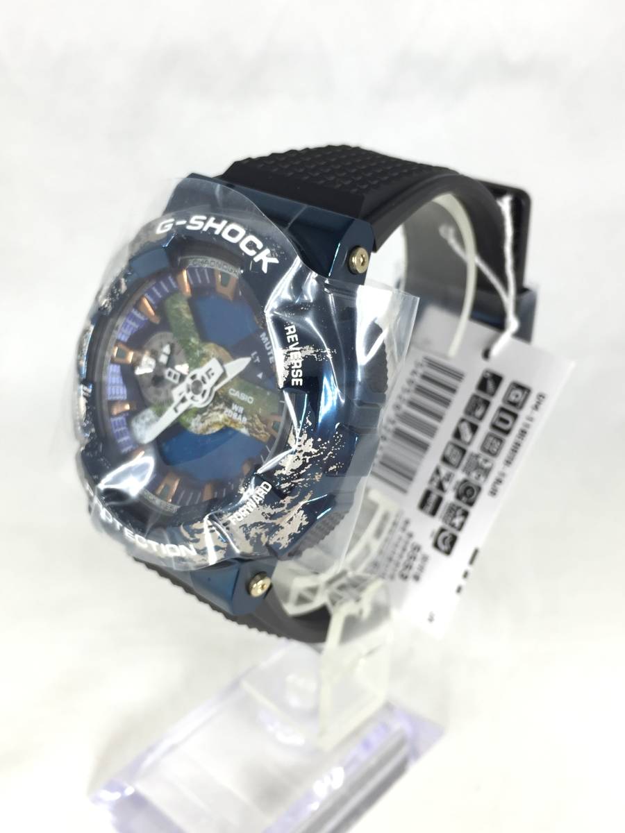 未使用品 G-SHOCK GM-110EARTH-1AJR 地球モチーフ メタルカバード