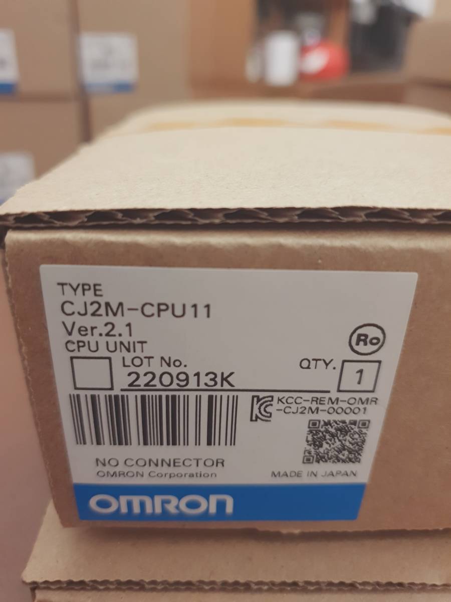 新品 開封 未使用品 現行品 （修理交換用 ）適用■ 新品 OMRON CJ2M-CPU11 Ver 2.1 CPUユニット 02 1個