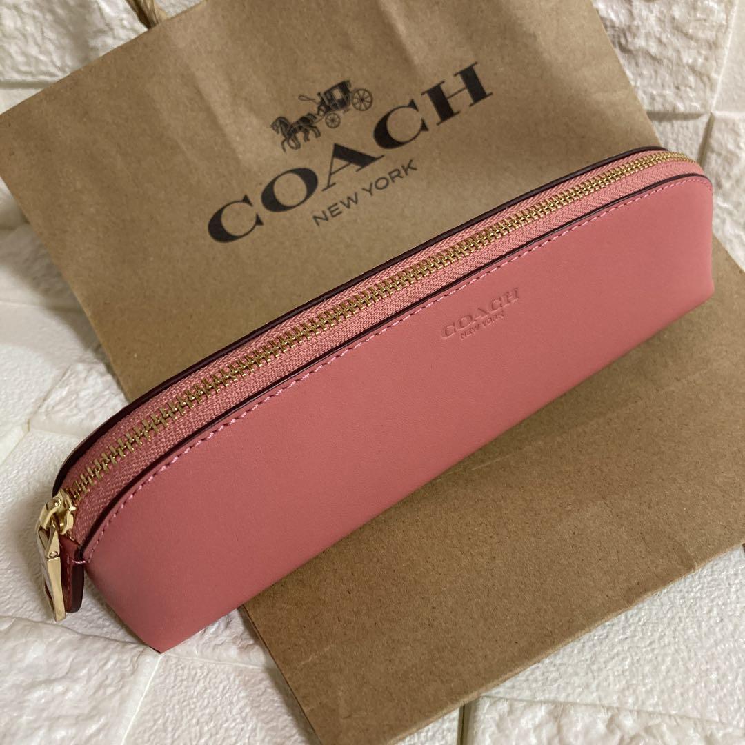 COACH コーチ ペンケース ペンケース ピンク|PayPayフリマ
