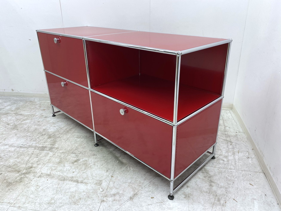 USM システムキャビネット W1523xD520xH840mm 中古品 棚、キャビネット