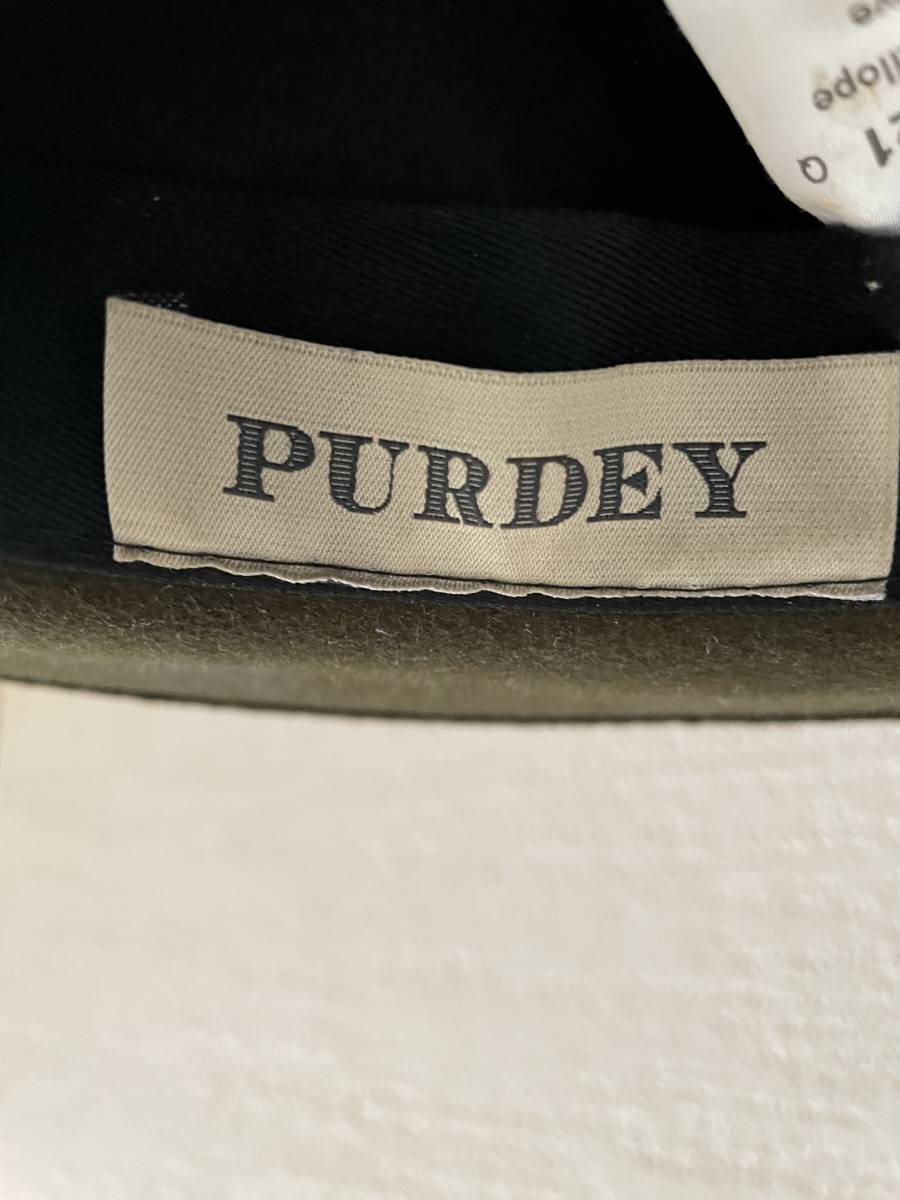 James Purdey＆Sons 帽子 ラビットファーフェルト サイズ57 ジェームスパーディ 王室御用達_画像5