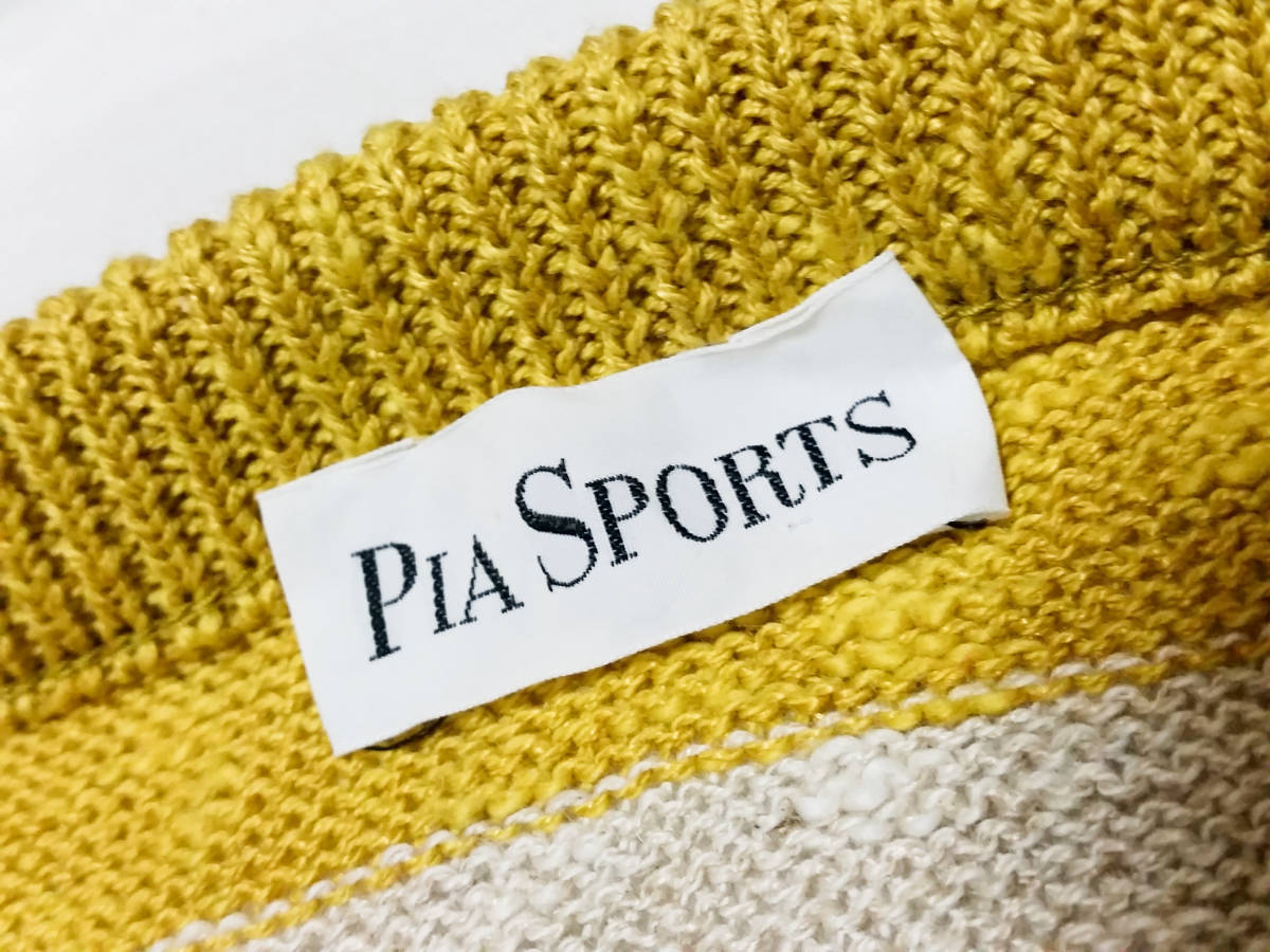 【新品タグ付】PIASPORTS 日本製 半袖ニット Lサイズ相当 RAIKA　ピアスポーツ セーター_画像3