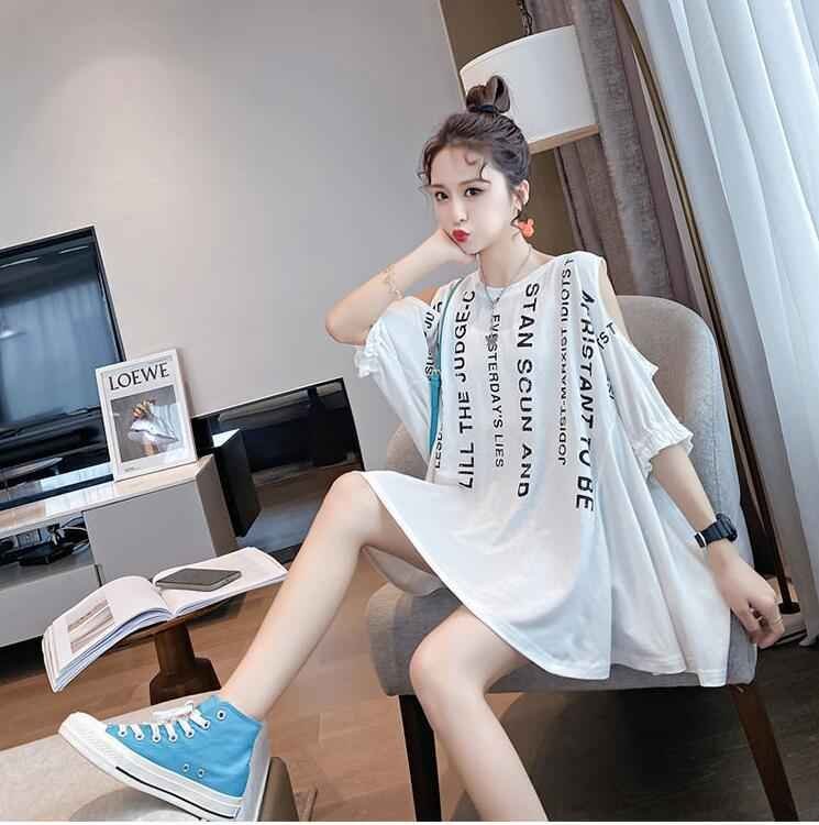 期間限定特別価格 韓国風 女夏新しい 半袖Tシャツ 気質ファッションTシャツ レディーストップ 2XL ブラック