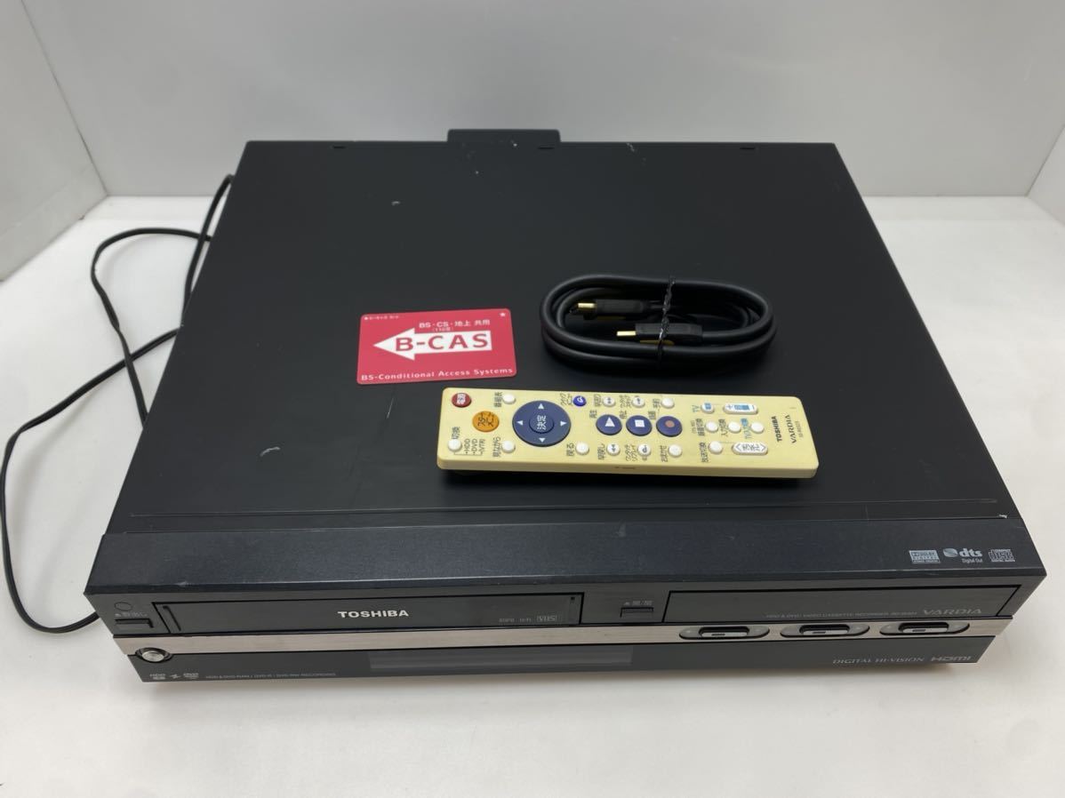 C3DP4056 東芝 VTR一体型 完全動作確認 HDD&DVDビデオレコーダー / モデル RD-W301 / 難有:VHS再生音声不良の画像1