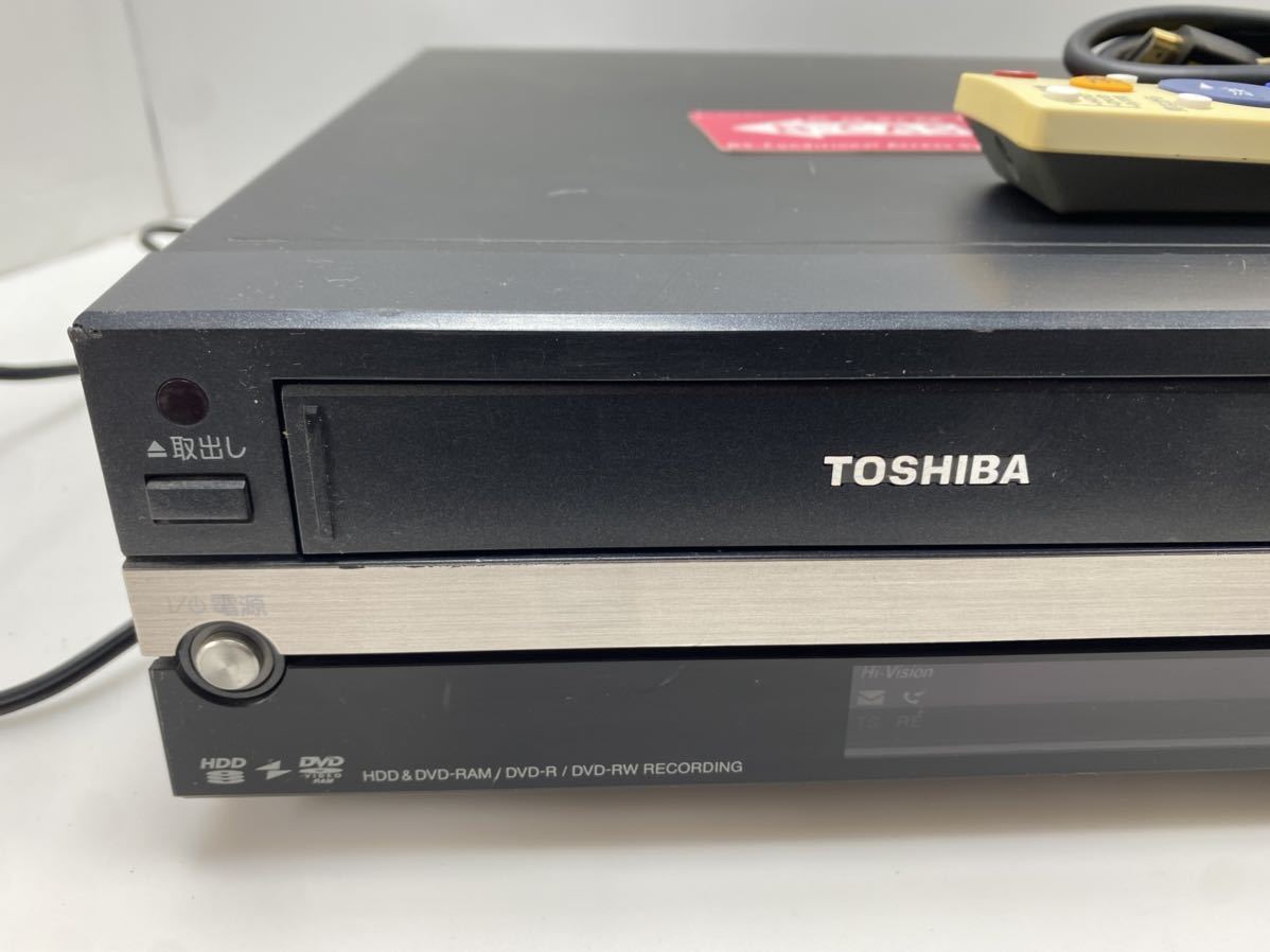 C3DP4056 東芝 VTR一体型 完全動作確認 HDD&DVDビデオレコーダー / モデル RD-W301 / 難有:VHS再生音声不良の画像3