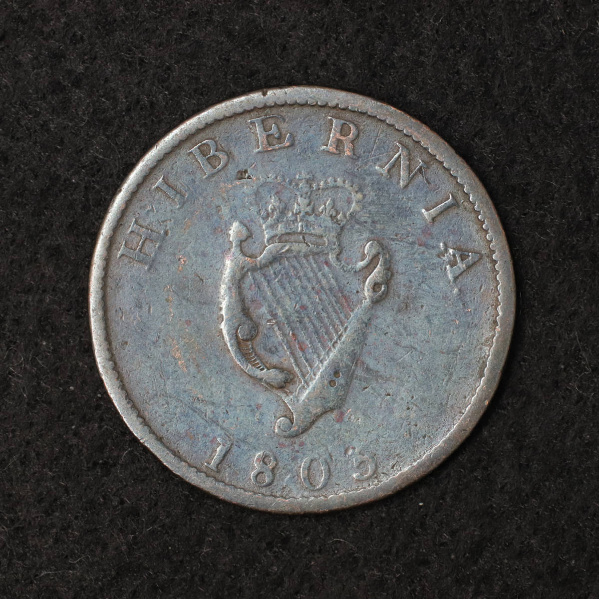 KM#146/アイルランド ジョージ3世 ファージング銅貨（1805）[E1638]コインの画像2