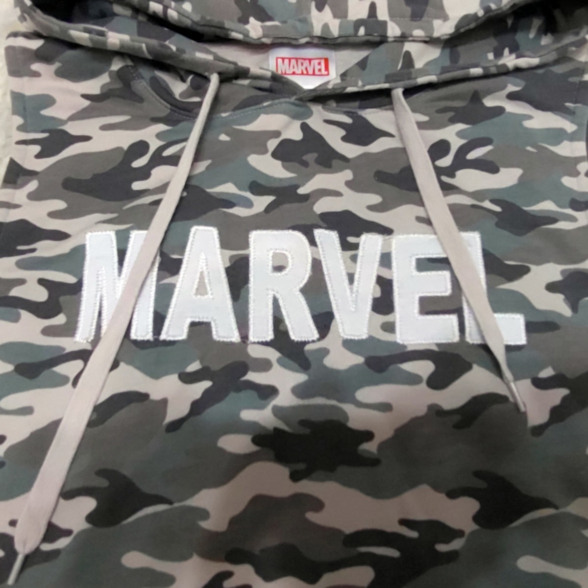 MARVEL Sleeveless Camo Hoodie マーベル ノースリーブ カモフラ パーカー 迷彩 Deadpool Spawn Avengers Spiderman X-Men Batman_画像5