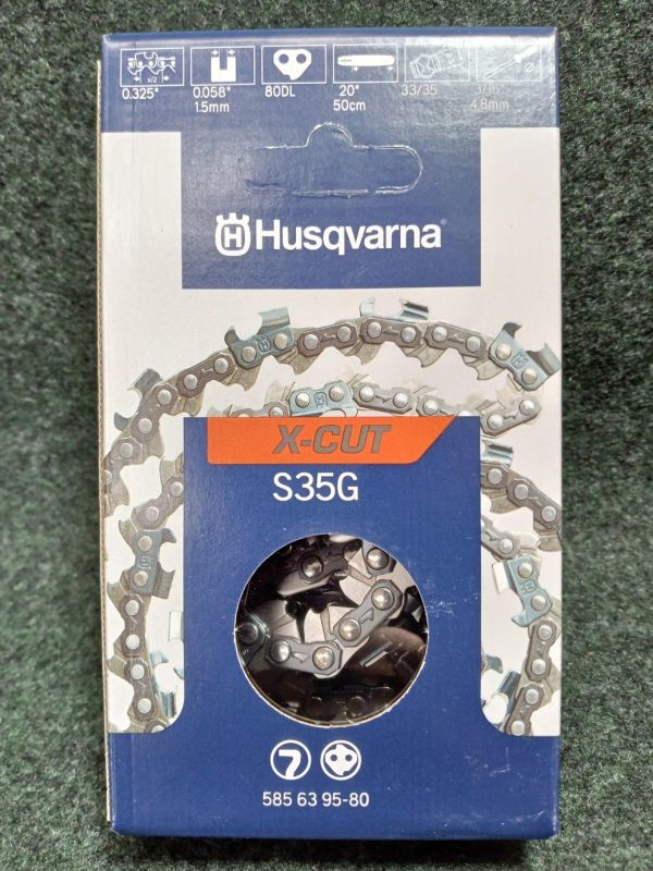 未使用 Husqvarna ハスクバーナ チェーンソー替刃 ソーチェーン X-CUT S35G（2）_画像1