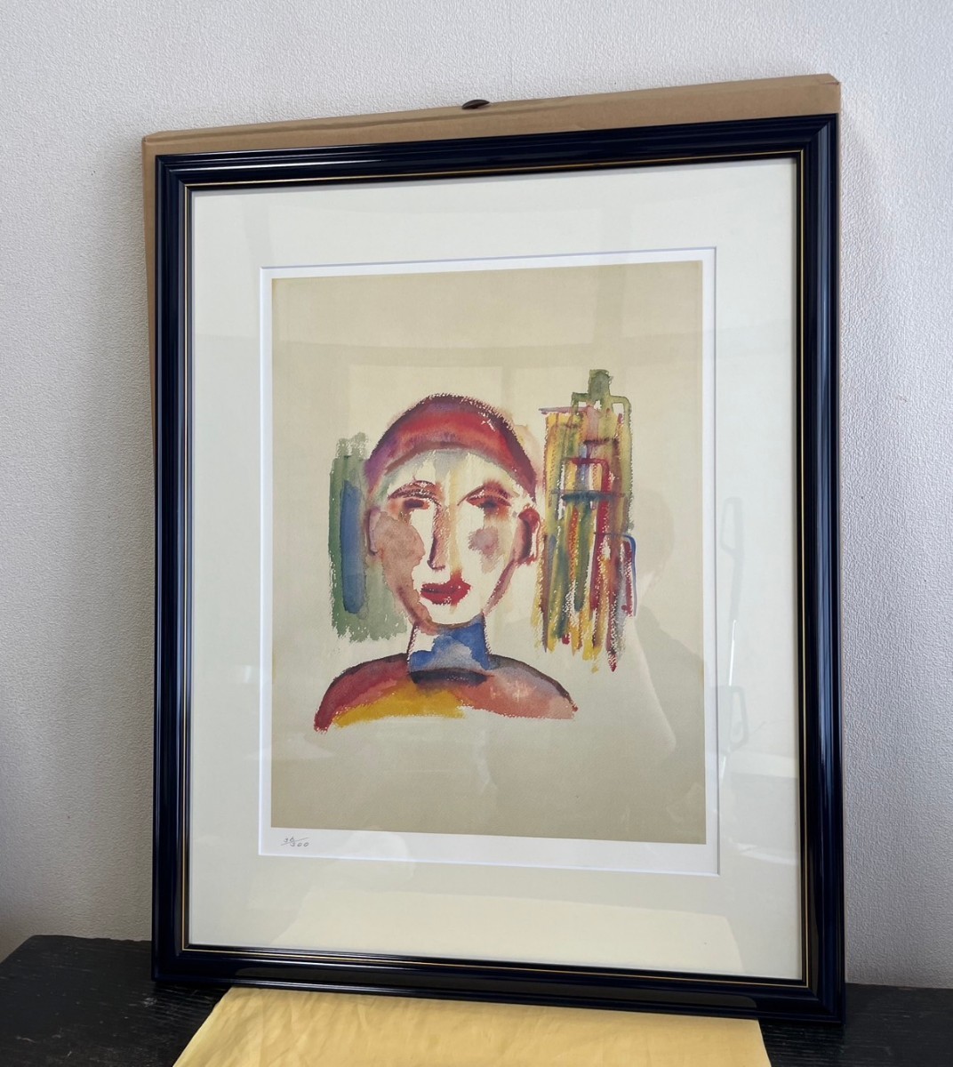 美品☆Henry Miller ヘンリーミラー 額装 ミクストメディア手法 リトグラフ エディション 絵画 36/300_画像1