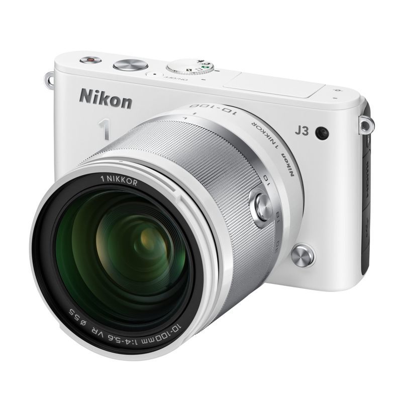 最新のデザイン 1 Nikon ミラーレス一眼 Nikon J3 ホワイ f/4-5.6付属