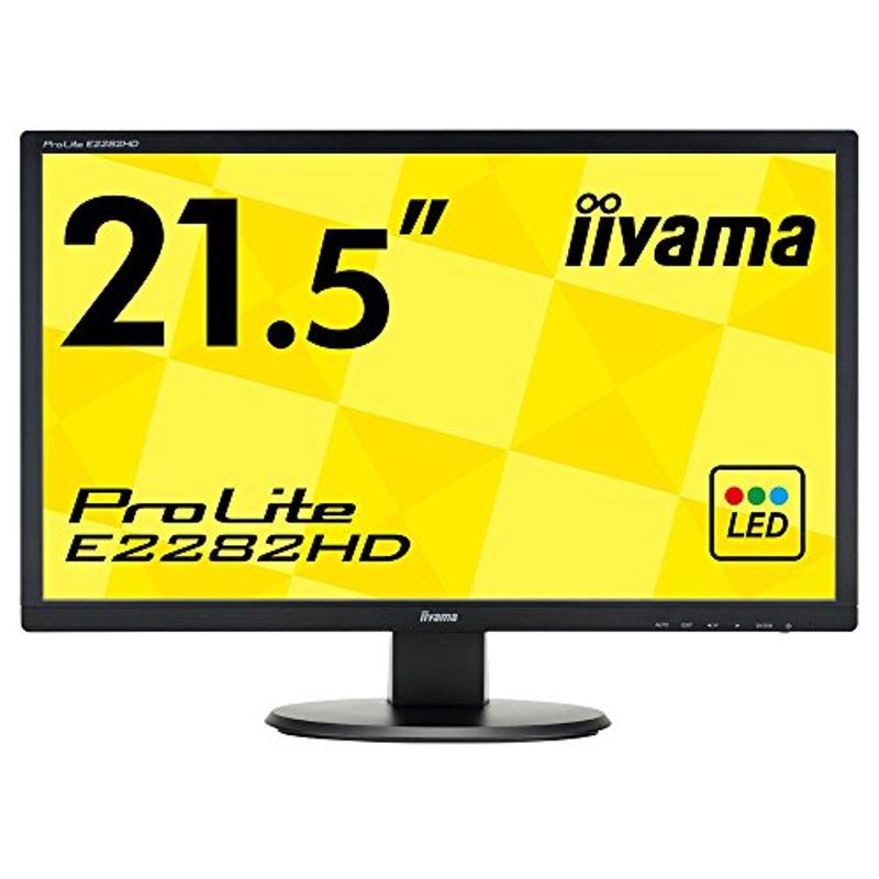 iiyama モニター ディスプレイ E2282HD-B1 (21.5インチ/フルHD/TN/D-sub,DVI-D/3年保証)_画像1