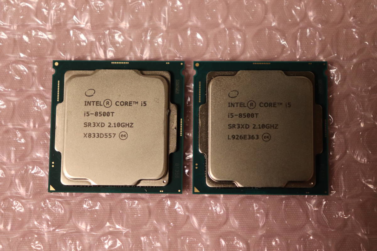 【2個セット】M232. INTEL / Core i5-8500T / 2.10GHz / SR3XD / CPU / 動作確認済み_画像1