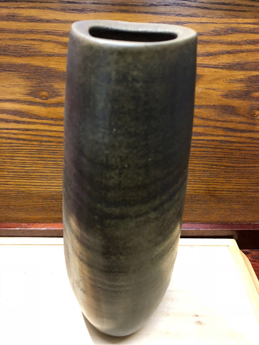 国産新品 ヤフオク! - 新品 備前焼/花瓶/1点 備州窯/山本 宗秀作 約9c... 定番爆買い