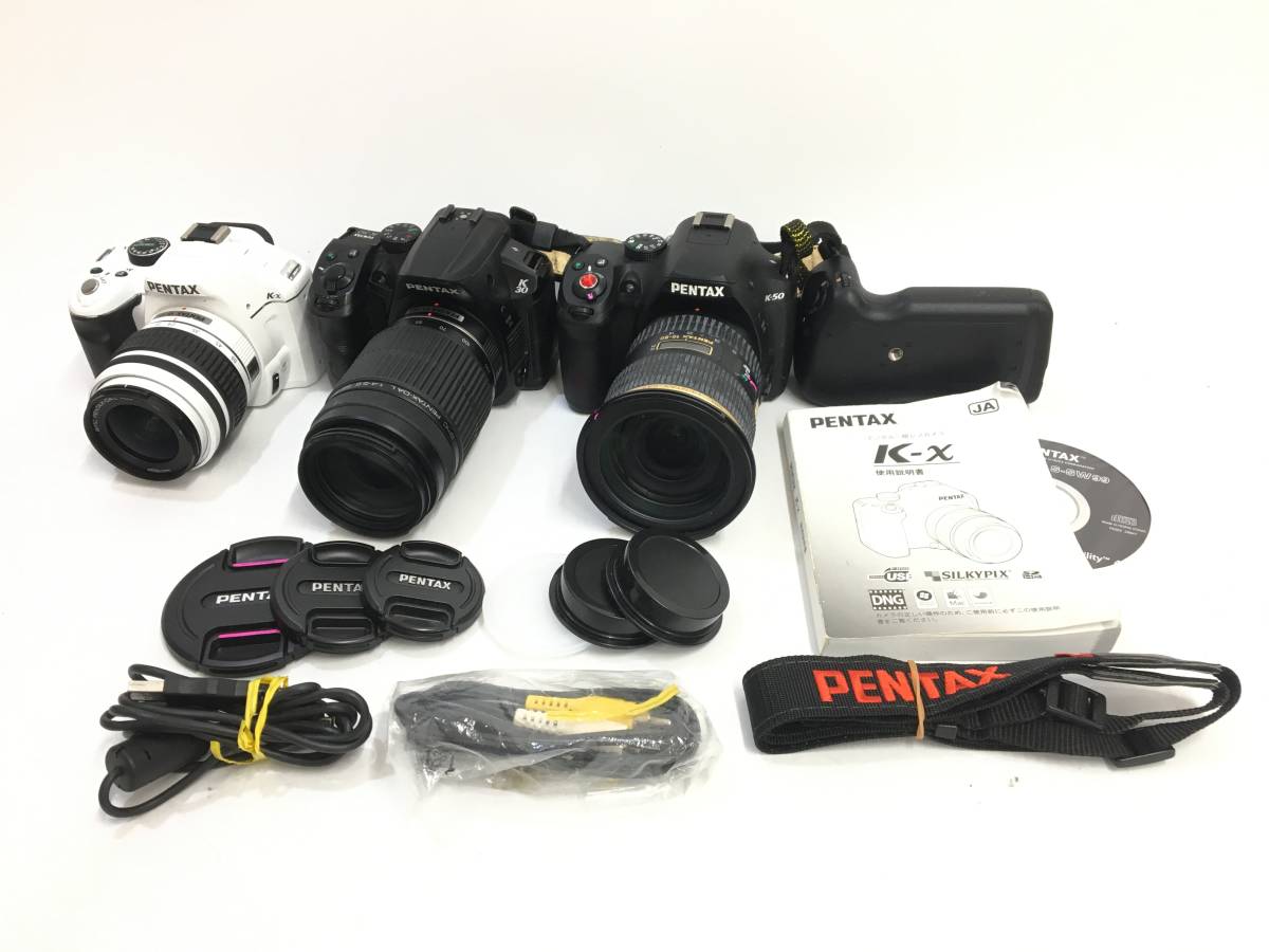 売切り ペンタックスおまとめセット PENTAX K-5 + K-30 + k-50 + 他 レンズ3本 ペンタックス デジタル一眼レフカメラ_画像1