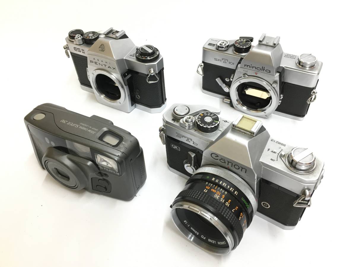 売切り カメラおまとめセット34 Nikon L35 AD +MINOLTA HI-MATIC AF-D + Canon EOS kiss X2 ニコン ミノルタ キャノン 他_画像5