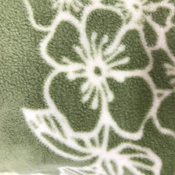  fleece pillow case floral print polyester approximately 78.x45. green new goods sample goods free shipping 