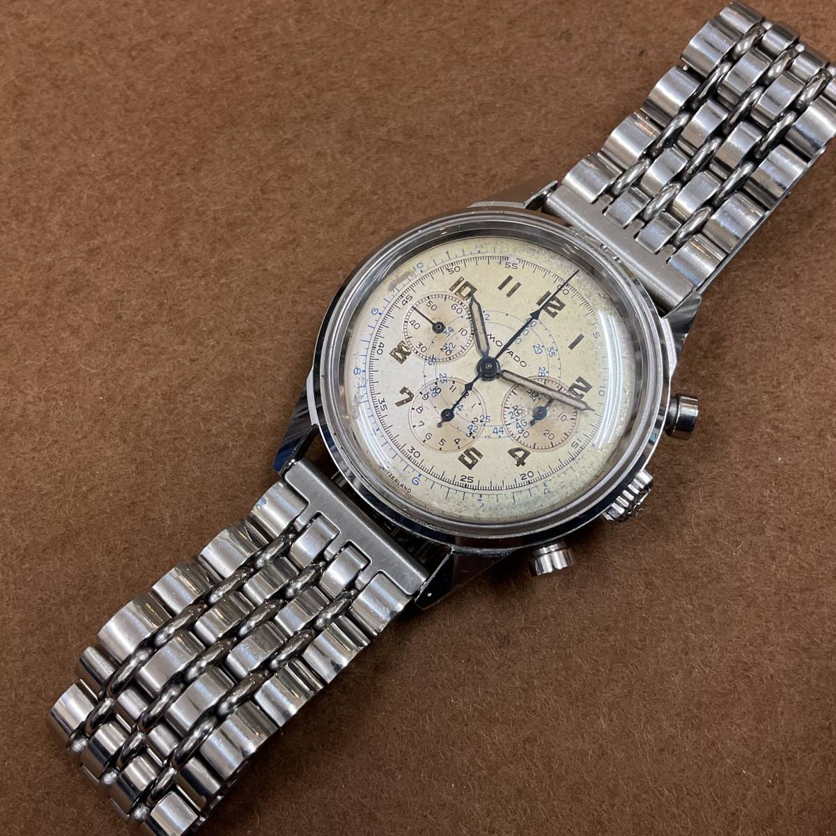 ☆希少movado 95M vintage chronograph/モバード95M クロノグラフ