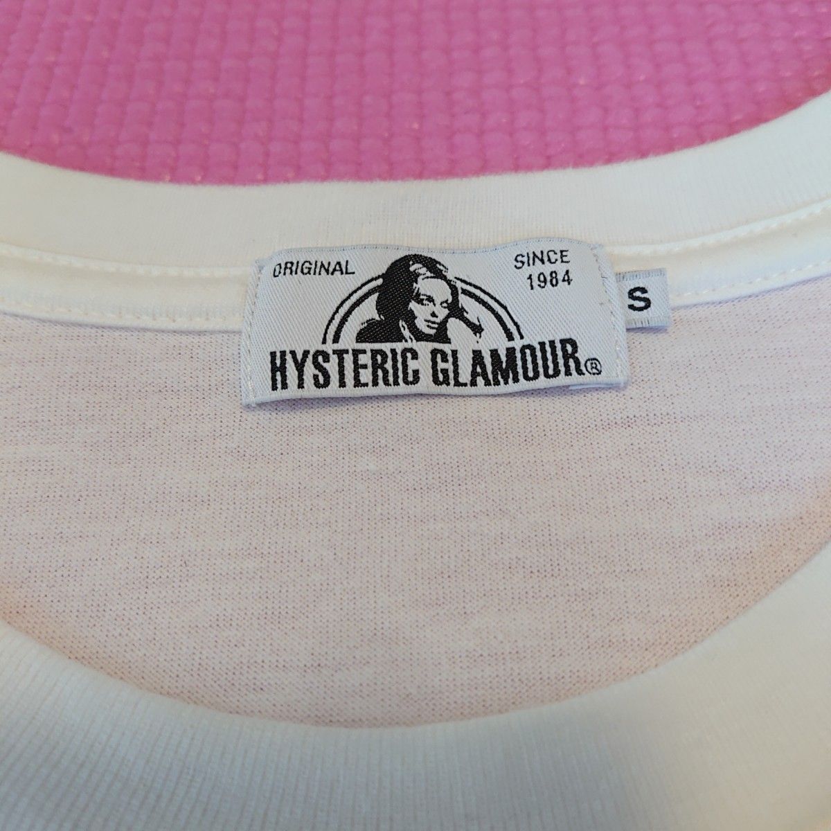 ヒステリックグラマー 半袖Tシャツ SIZE S 胸ポケット付き プリント ロゴ HYSTERIC GLAMOUR