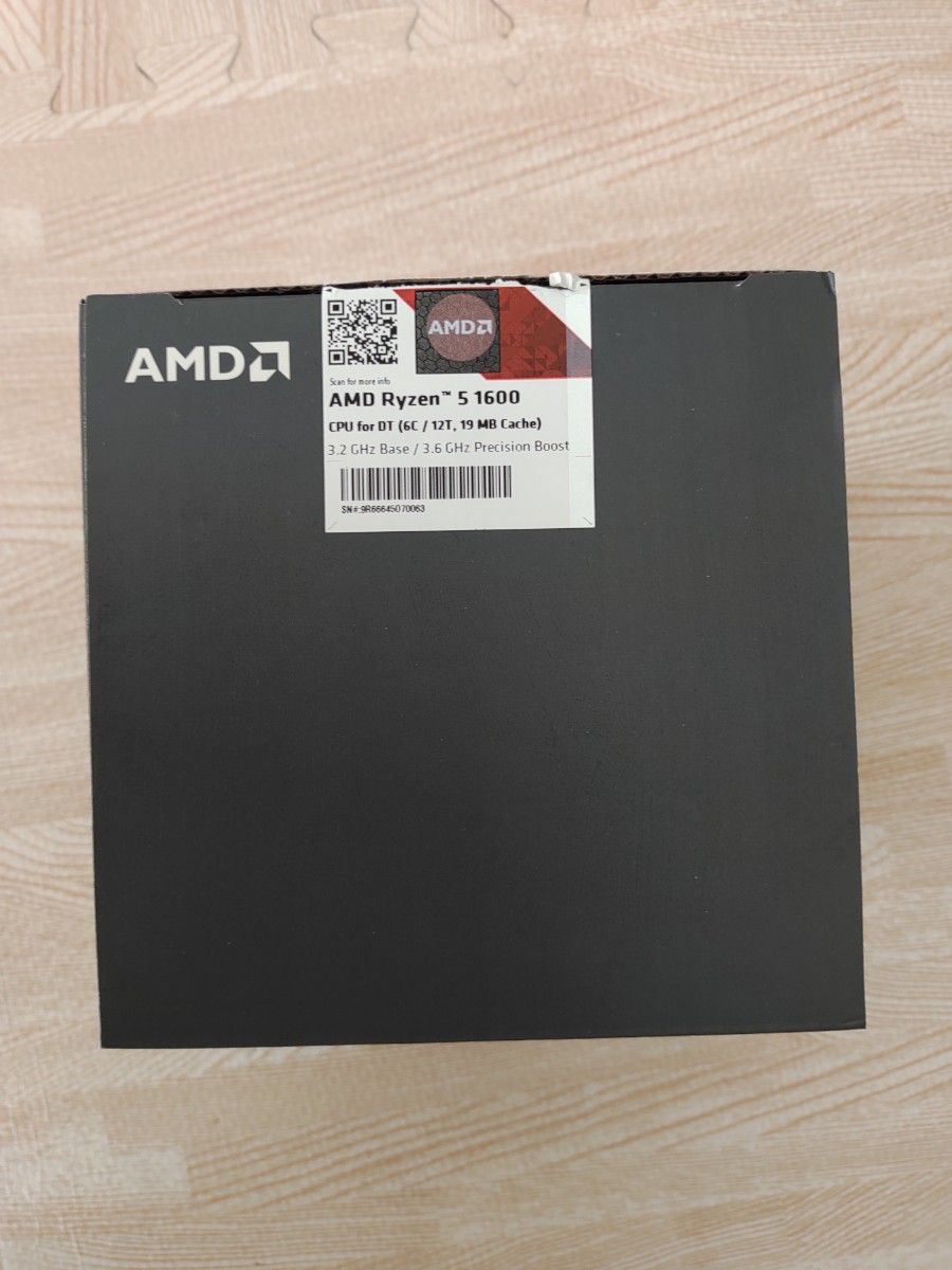 Ryzen 5 1600 BOX AMD 中古 CPUクーラー