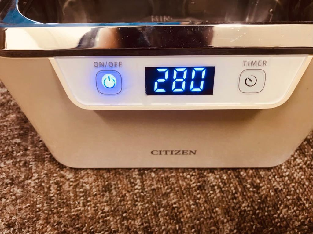 【びっくり市場】１円～　CITIZEN シチズン SWT710 超音波洗浄器 家庭用 5段階オートタイマー 説明書_画像2