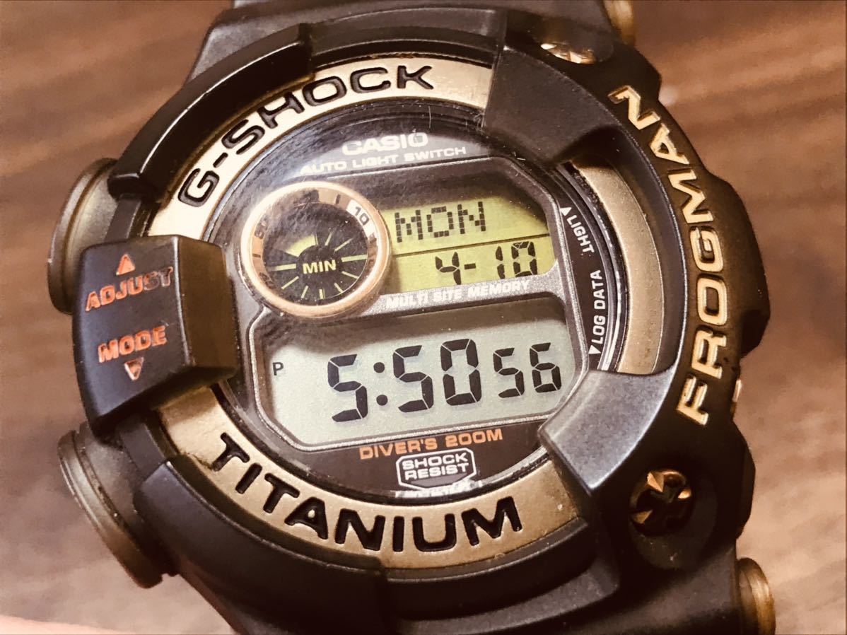 【びっくり市場】１円～　CASIO カシオ G-SHOCK ジーショック FROGMAN フロッグマン DW-9902 クォーツ 腕時計　中古_画像2