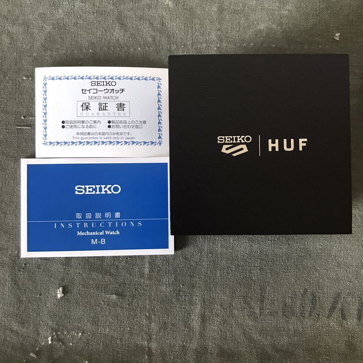 美品 huf x seiko セイコー5スポーツ自動巻き HUF 1000本限定 美品 huf x seiko セイコー5スポーツ自動巻き HUF 1000本限定