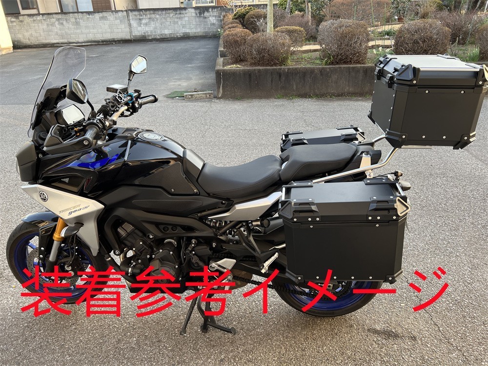 MT-09 tracer900 トレーサー900/GT用 2014-2020 サイドキャリア＆サイドBOX&リアキャリア＆45LリアBOX 6点セット黒銀【car-tra-3】_画像10