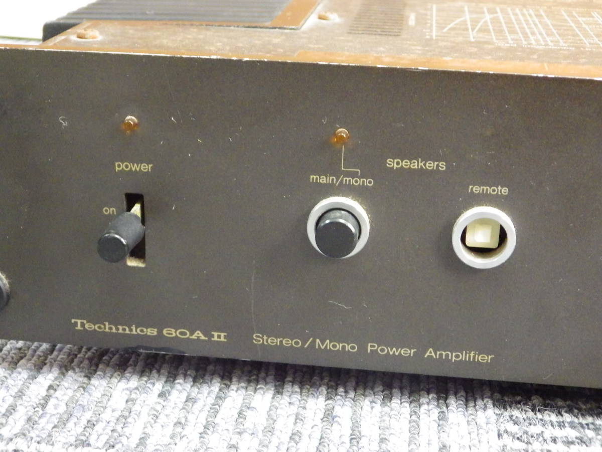 5100円 〔Technics〕 パワーアンプ 60AⅡ SE-9060Ⅱ JUNK 5100円 〔Technics〕 パワーアンプ 60AⅡ SE-9060Ⅱ JUNK
