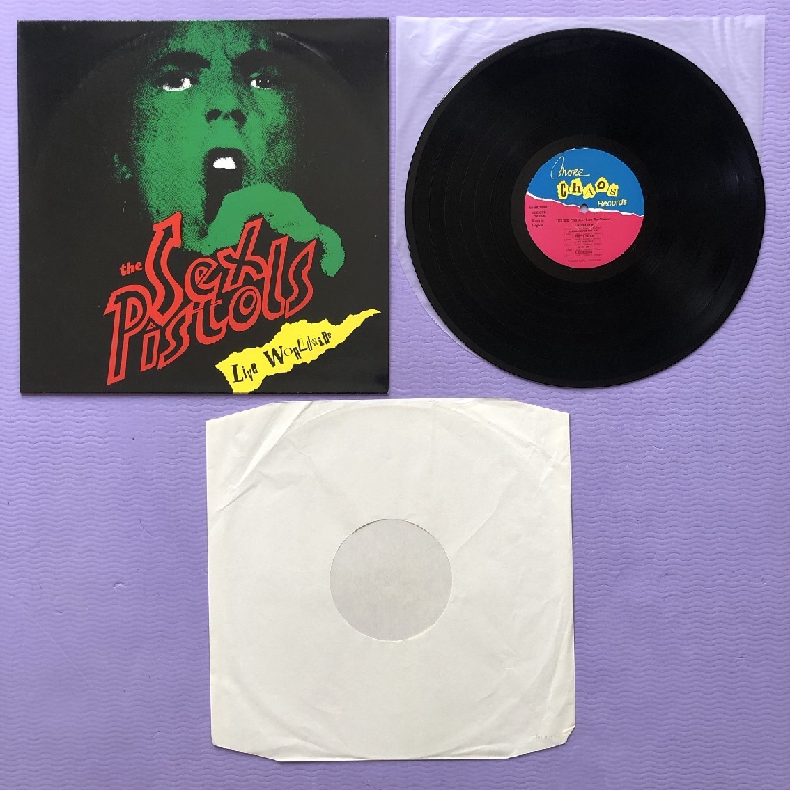 good record ultra rare sex * piste ruzSex Pistols 1985 year LP record Live Worldwide Belgium record John Lydon, Steve Jones, Sid Visious