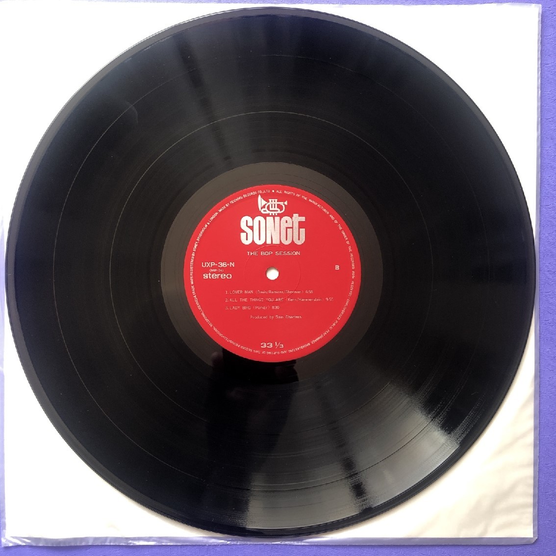 傷なし美盤 美品 The Bop Session 1975年 LPレコード Dizzy Gillespie,Sonny Stitt,John Lewis,Percy Heath,Max Roach,Hank Jones 国内盤_画像8