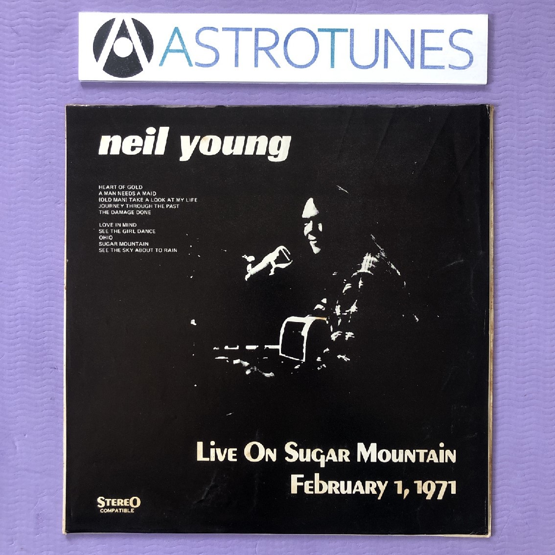 Сильный редкий Neil Young 1971 LP Recorg