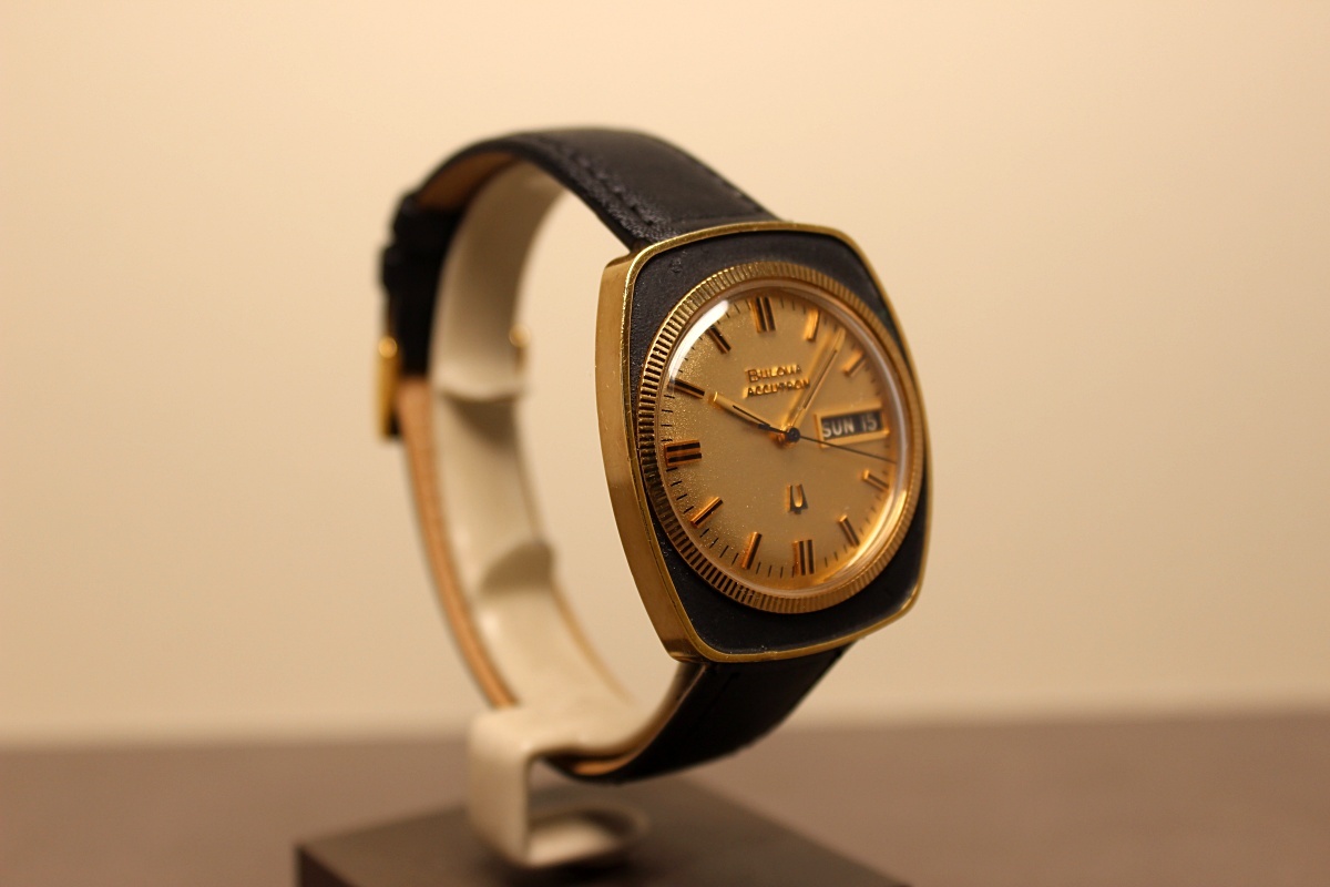 ☆BULOVA ACCTRON アキュトロン 218 N3 1973年 ☆10K GOLD PLATED CASE