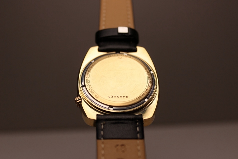 ★BULOVA ACCTRON アキュトロン 218 N3 1973年 ★10K GOLD PLATED CASE OMEGA BUCKLE★_画像6