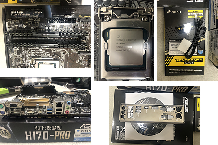 ASUS H170-PRO + I7 6700 +32GB +GTX960-