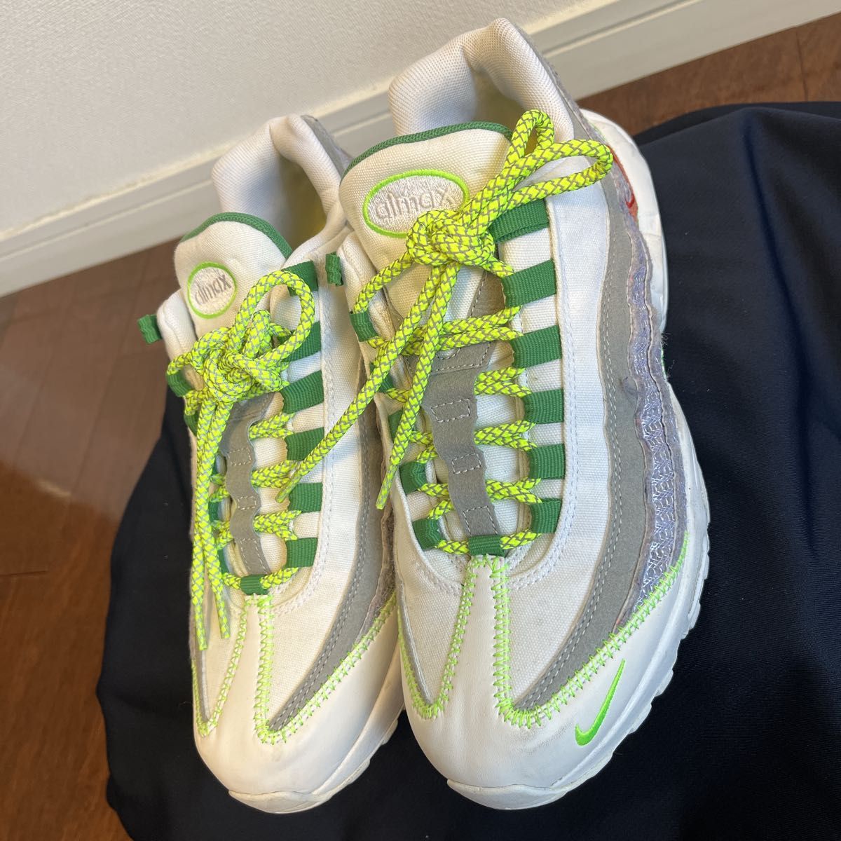 エアマックス95 MAX95se ホワイト×グリーン 26.0