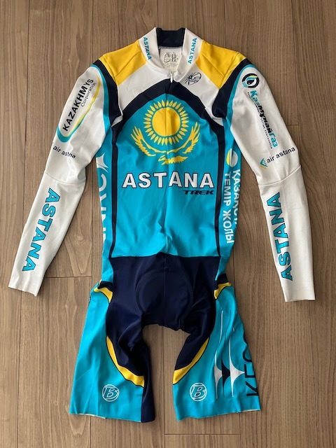 ASTANA アスタナ TTスーツ スキンスーツ 選手支給品 イタリアサイズ3（日本M相当）超希少 used　1000円スタート_画像1