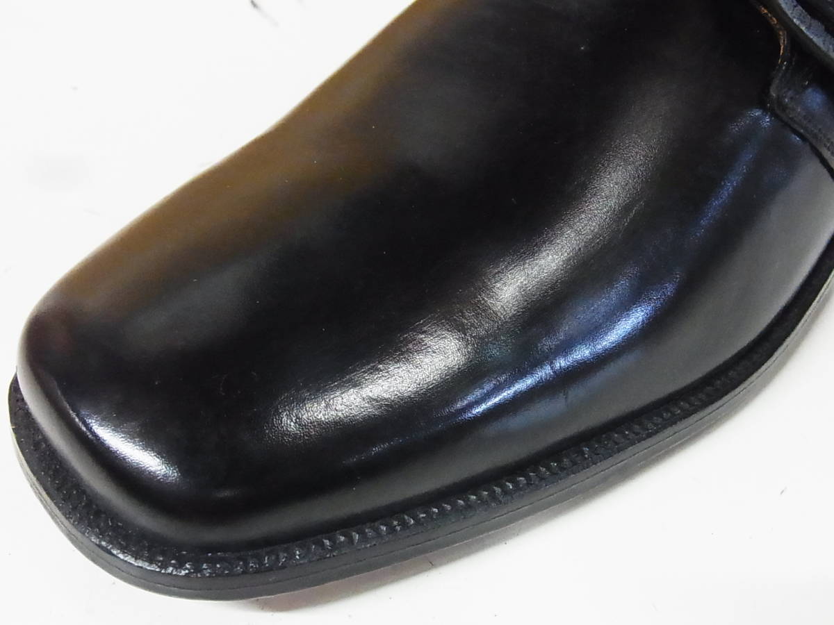 未使用 デッドストック FLORSHEIM フローシャイム モンクストラップ レザーシューズ 靴 黒 サイズ9.5 27.5センチ_画像5