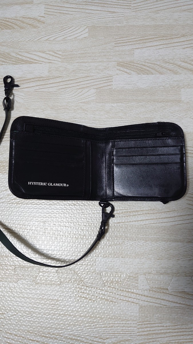 ヒステリックグラマー HYSTERIC GLAMOUR 財布 二つ折り 黒 送料無料の画像4