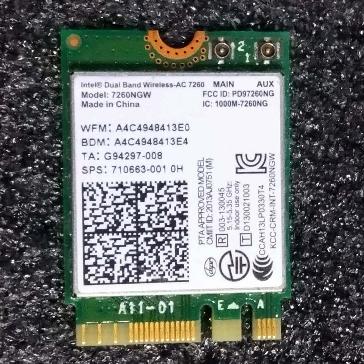 【中古】Intel 7260NGW_画像1